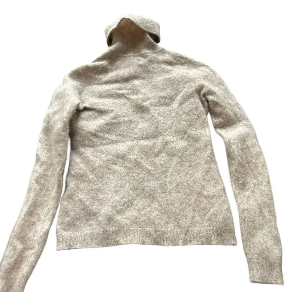 Charter club Women's Cashmere Turtleneck Sweater Beige Size XS - Picture 3 of 13